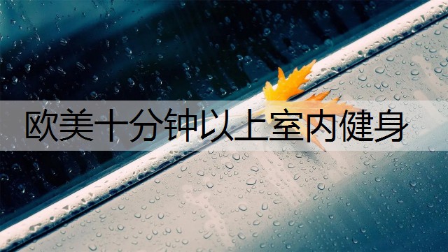 欧美十分钟以上室内健身