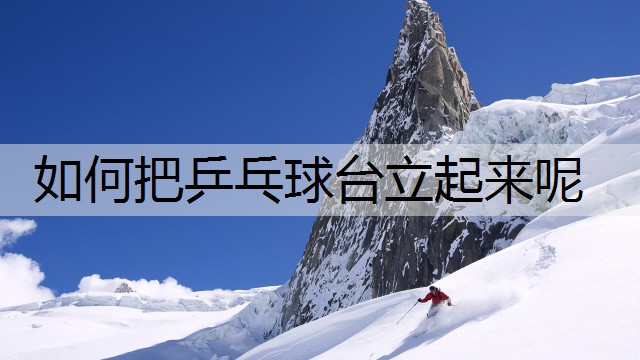 如何把乒乓球台立起来呢