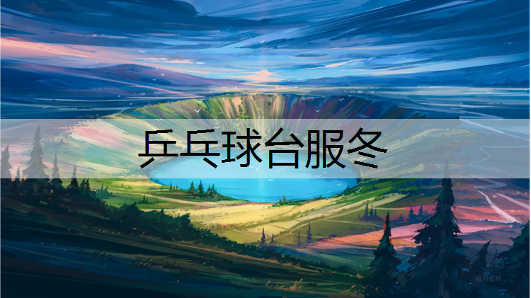 乒乓球台服冬
